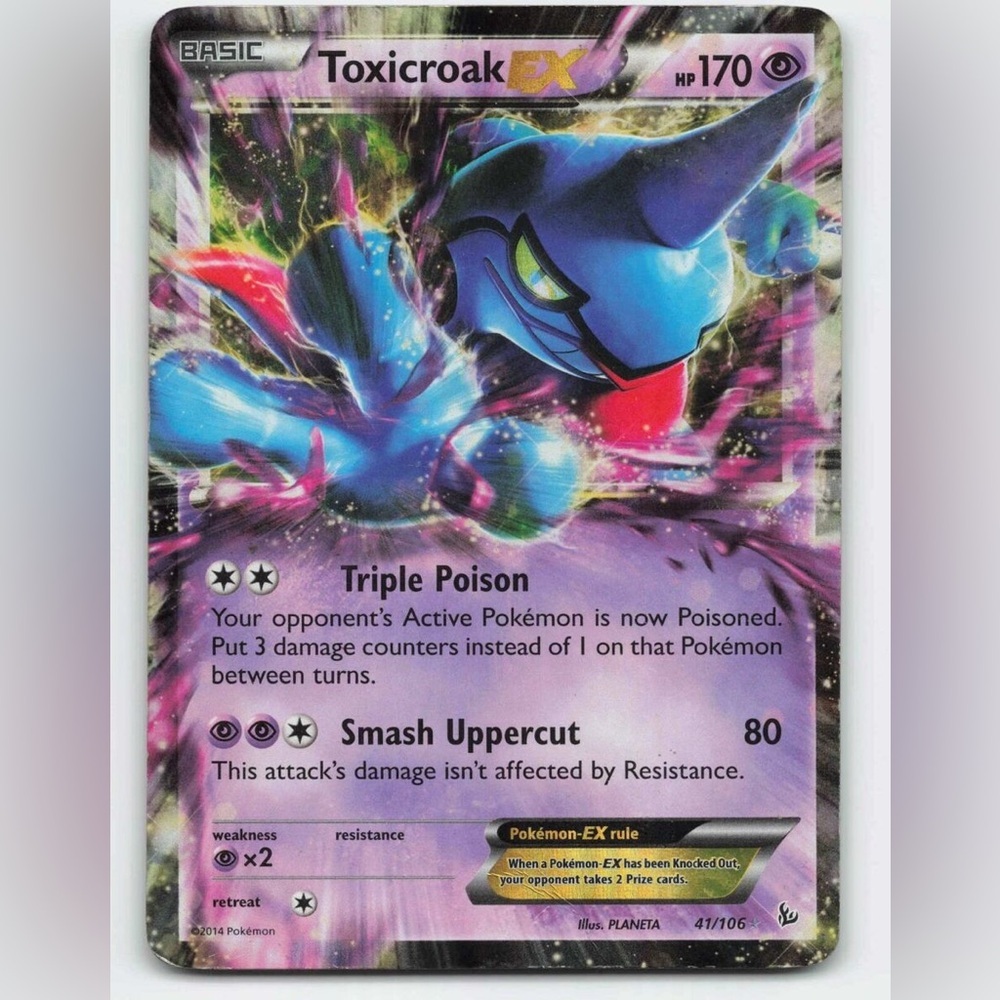 Toxicroak EX 41/106 Holo Pokémon Card